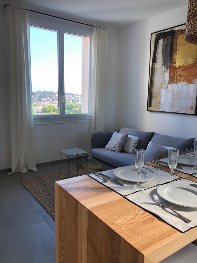 Petit Paradis A Sanary Avec Vue Mer Wifi Et Clim Eksteriør bilde